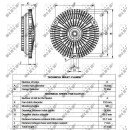 Lüfterkupplung passend für VW LT 2.4D 75- NRF 49561