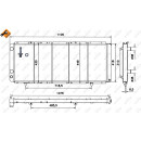 Kühler, EASY FIT passend für PEUGEOT Boxer 2.5D 94- NRF 52045