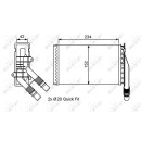 Wärmetauscher, Innenraumheizung, EASY FIT passend für RENAULT Kangoo 1.5D 98- NRF 53554