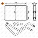 Wärmetauscher, Innenraumheizung, mit Rohr, EASY FIT passend für PEUGEOT 807 2.2D 03- NRF 54211