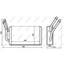 Wärmetauscher, Innenraumheizung passend für FORD Transit 2.0D 00- NRF 54230