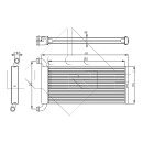 Wärmetauscher, Innenraumheizung, ohne Rohr, EASY FIT passend für MERCEDES Sprinter 2.2D 07- NRF 54326