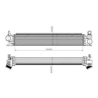 Ladeluftkühler passend für FIAT Ducato 2.3D 07- NRF 309033