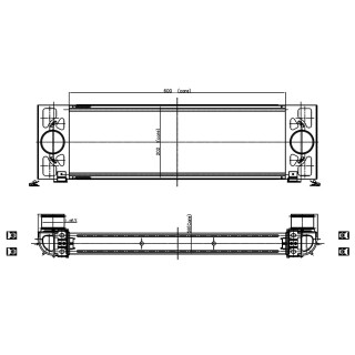 Ladeluftkühler passend für FORD Transit 2.2D 06- NRF 309039