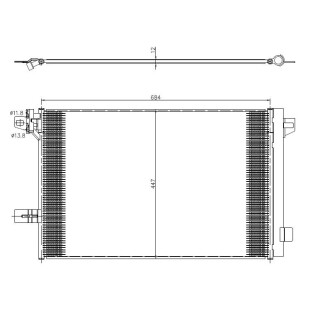 Kondensator, mit Trockner, EASY FIT passend für VW Transporter 2.0D 15- NRF 350369