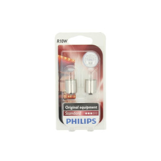 PHLIPS 13814/B2 Glühlampe, Kennzeichenleuchte R10W 24V 10W BA15s (Blister 2 St.)