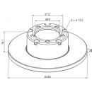 2x Bremsscheibe Ø 280 passend für MERCEDES-BENZ