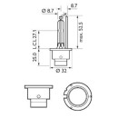 PHILIPS 85122VIC1 Glühlampe, Hauptscheinwerfer D2S 85V 85*35W P32D-2 Xenon Vision 4400K